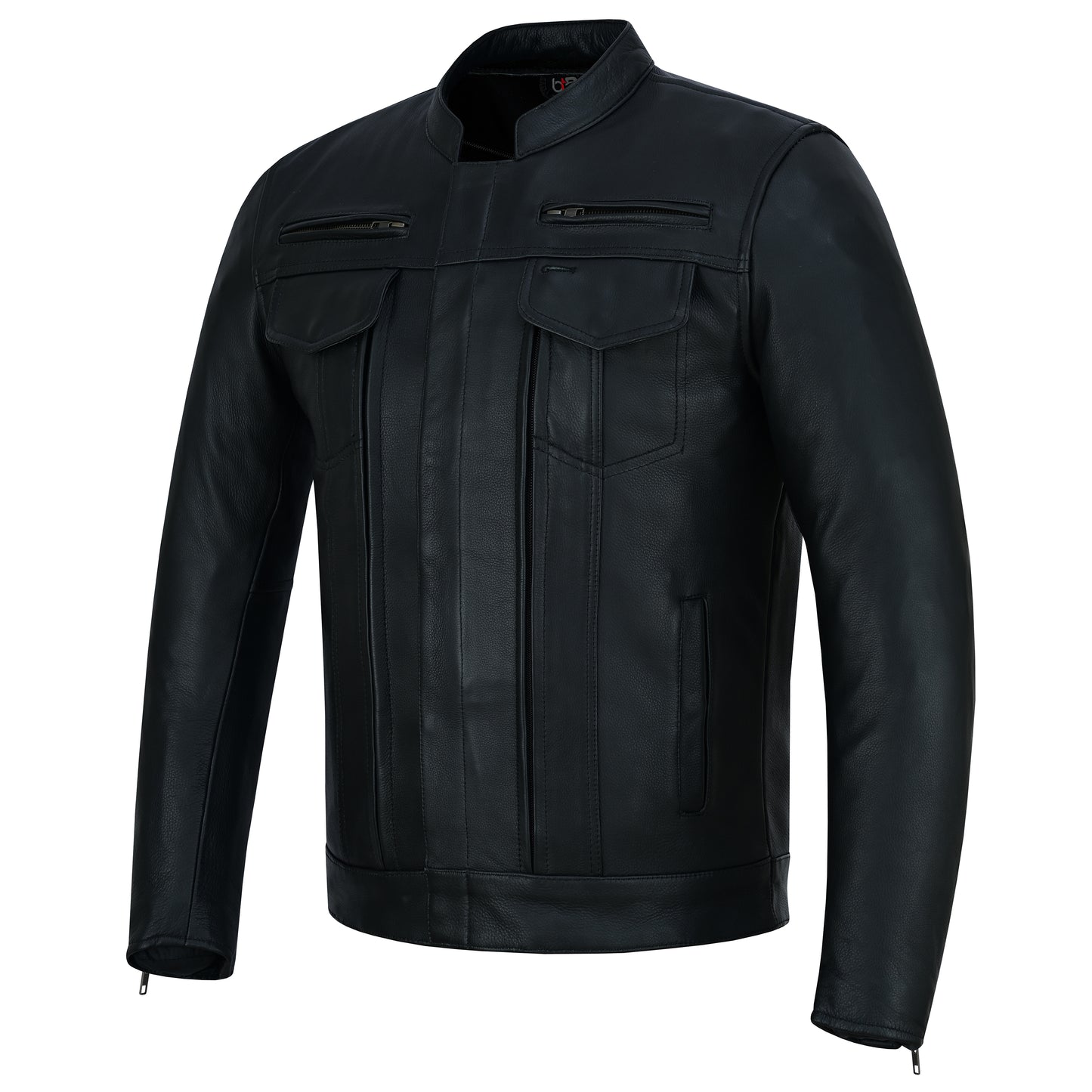 Men’s Motorcycle Leather Jacket-Road Phantom