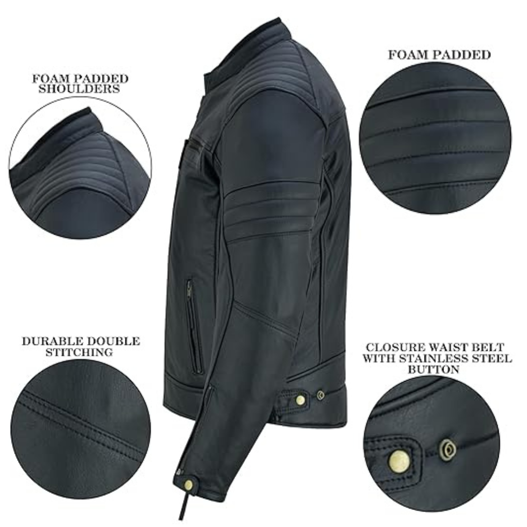 Men’s Biker Leather Jacket