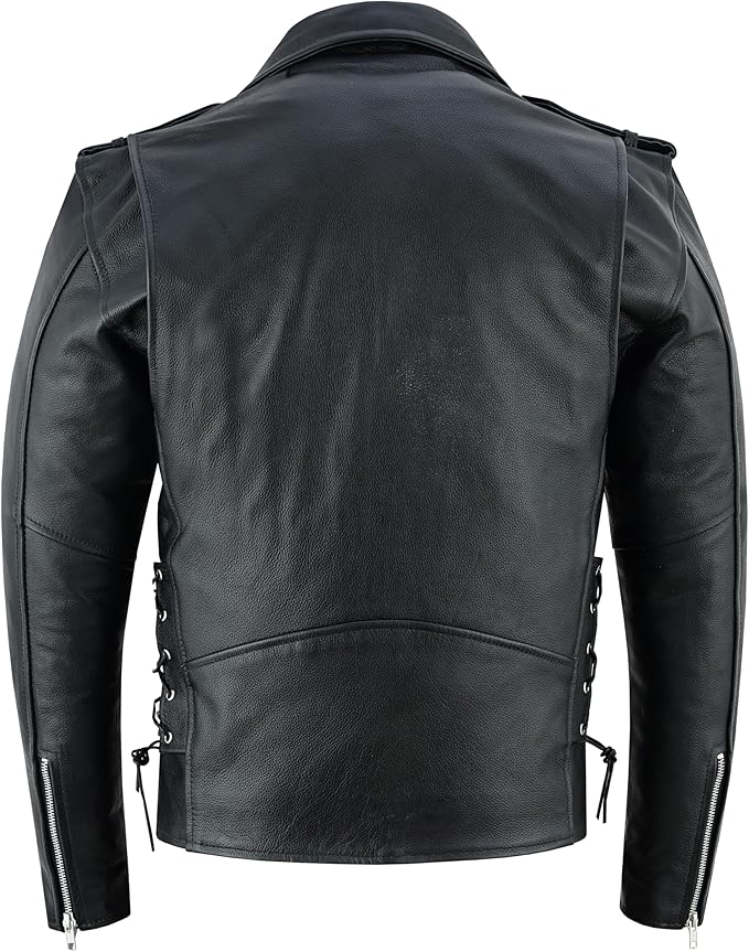 Men’s Cowhide Leather Motorcycle Jacket