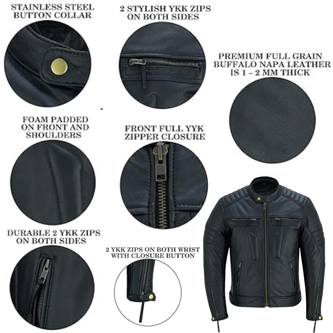 Men’s Biker Leather Jacket