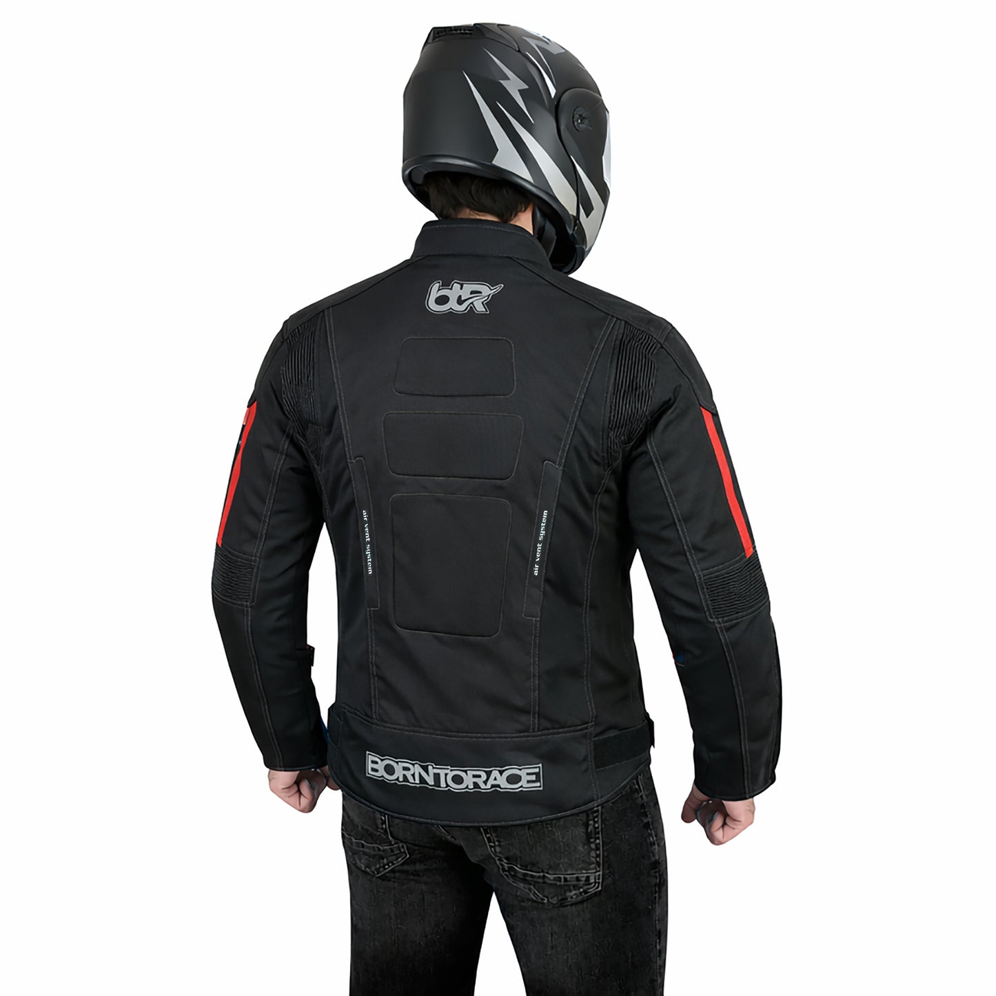 Men’s Motorcycle Cordura Textile Waterproof Jacket Touring & Riding Jackets With EVA Foam Padding All Season Wear