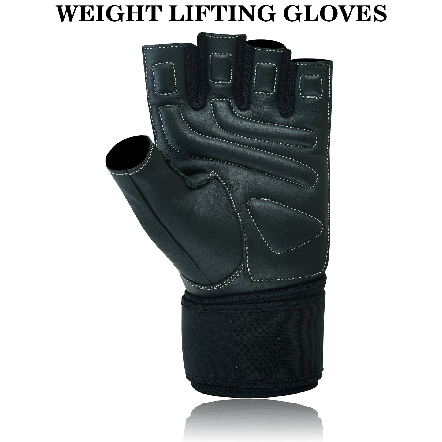 Weight Lifting Leather Padded Gloves for Men and Women Unisex Design