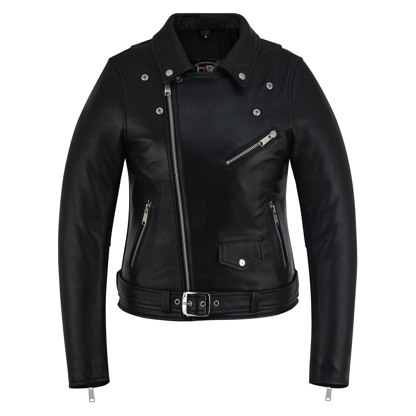 Lady Rebel - Women’s Brando Leather Jacket – Premium Cowhide Biker Style