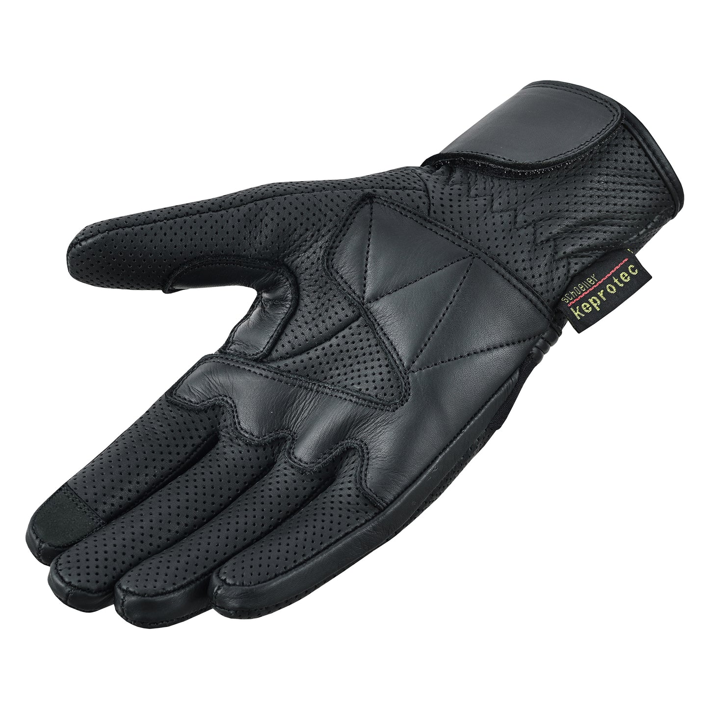 Motorcycle Motocross Touch Screen Perforated Leather Knuckle Protection Gloves