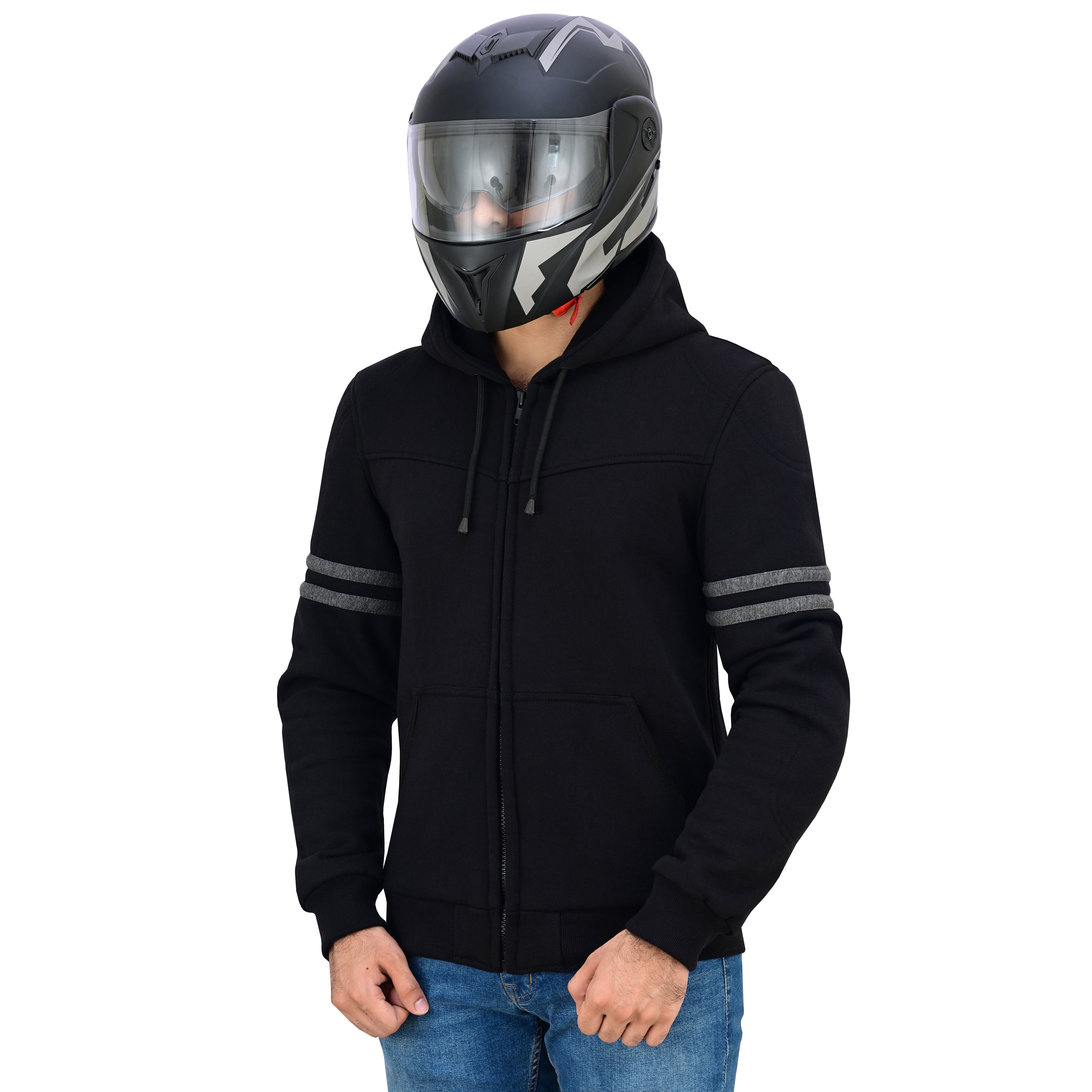 Men's CE Armored Kevlar Motorcycle Hoodie – BORNTORACE