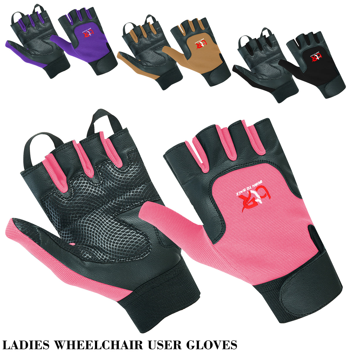 Women Wheelchair User Mobility Disability Gloves