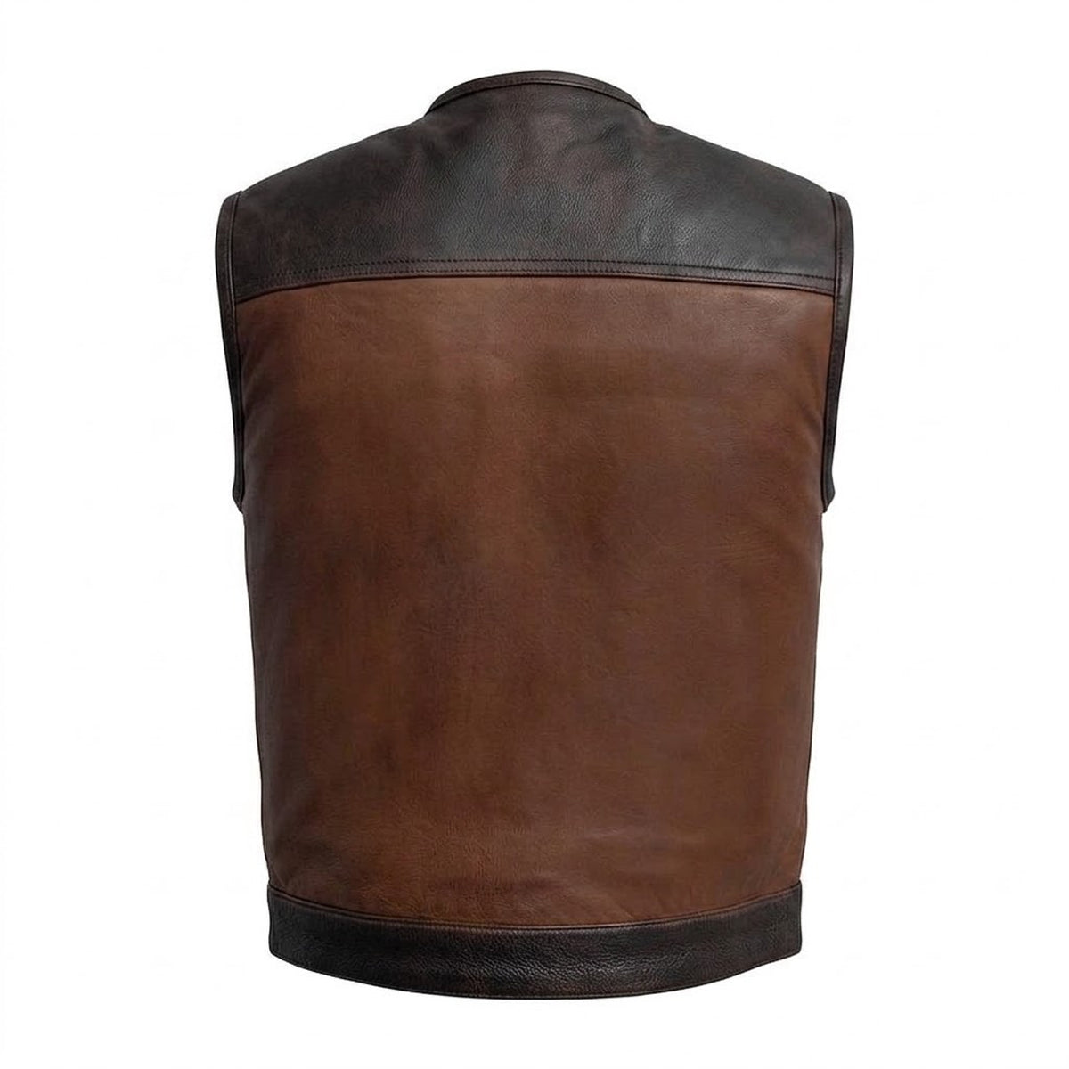 Ridgeback Heritage - Men's Club Style Leather Motorcycle Vest
