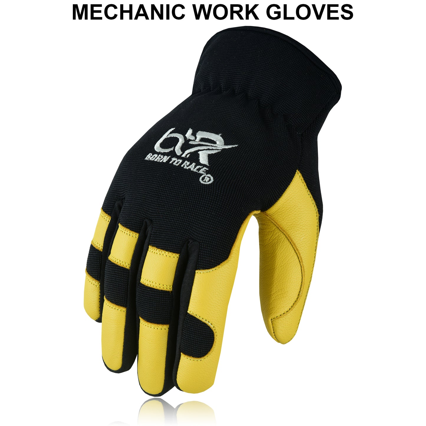 Safety Work Gloves Leather Hand Protection Mechanic, Welding, Construction Gloves