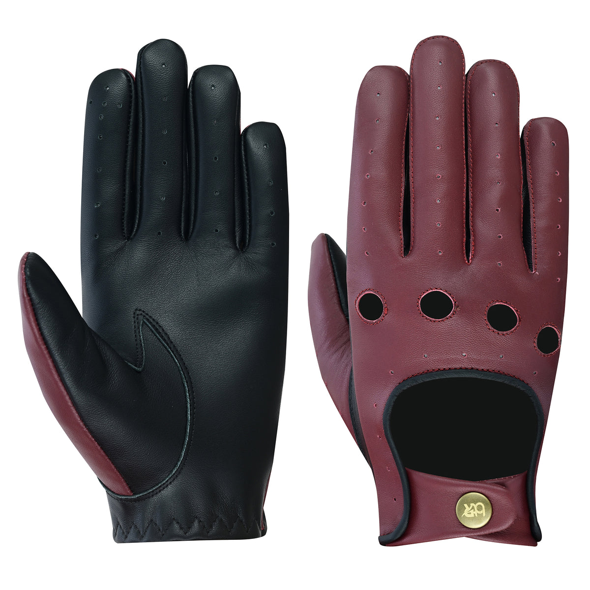 Men Leather Driving Gloves