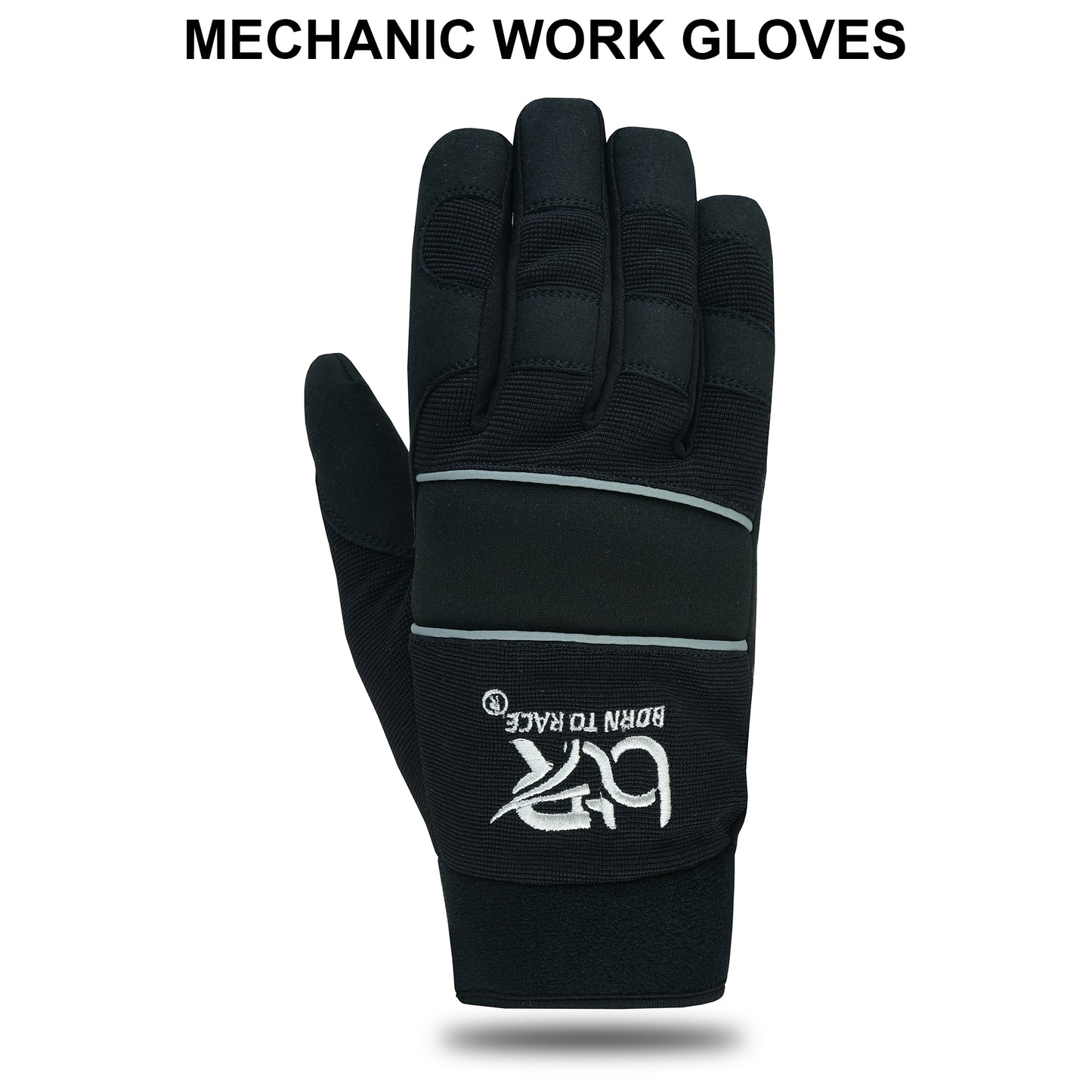 Mechanic Work Safety Gloves With Elastic Cuffs For Secure Fit