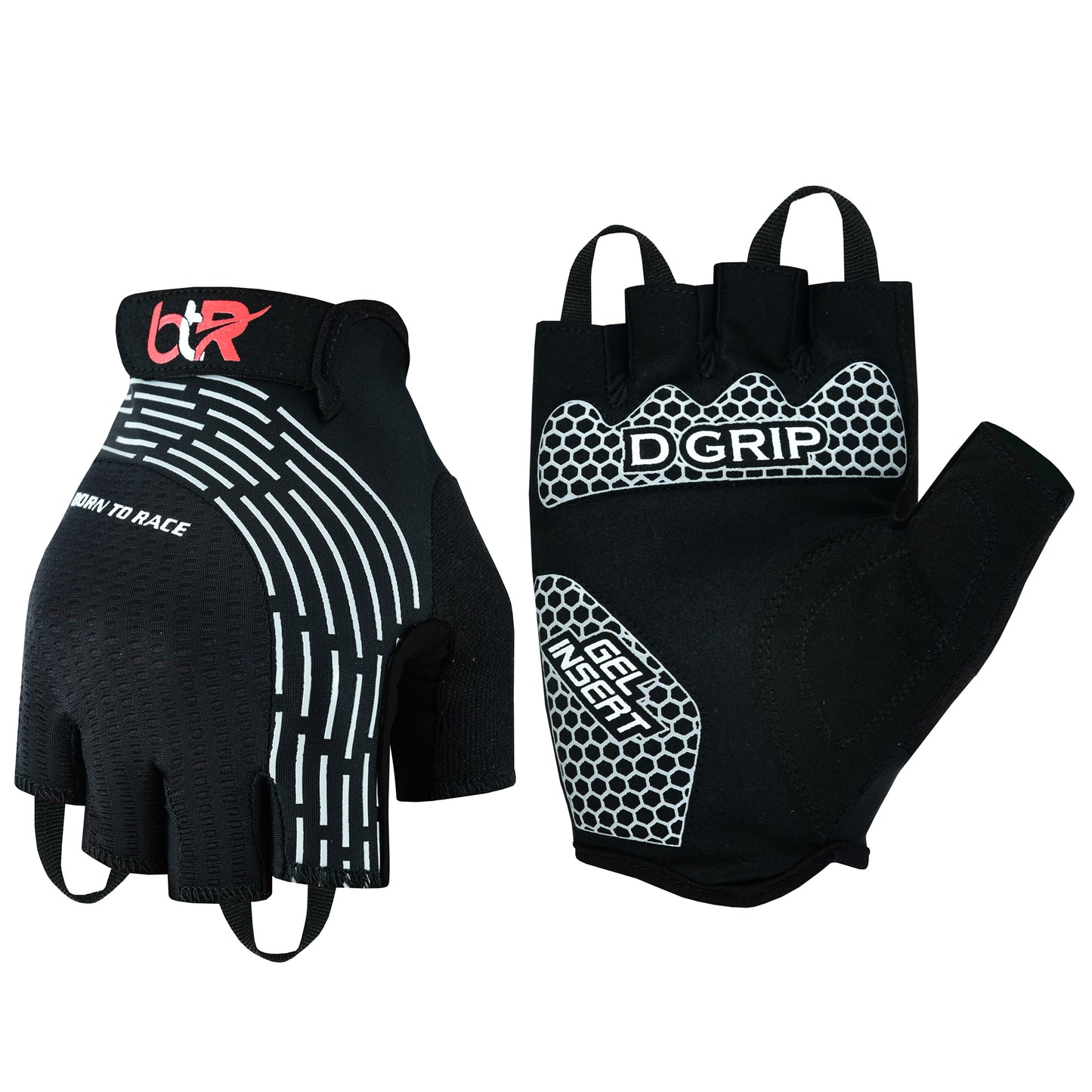 Cycling Gel Padded Fingerless Gloves – Lightweight Half Finger Bike Gloves