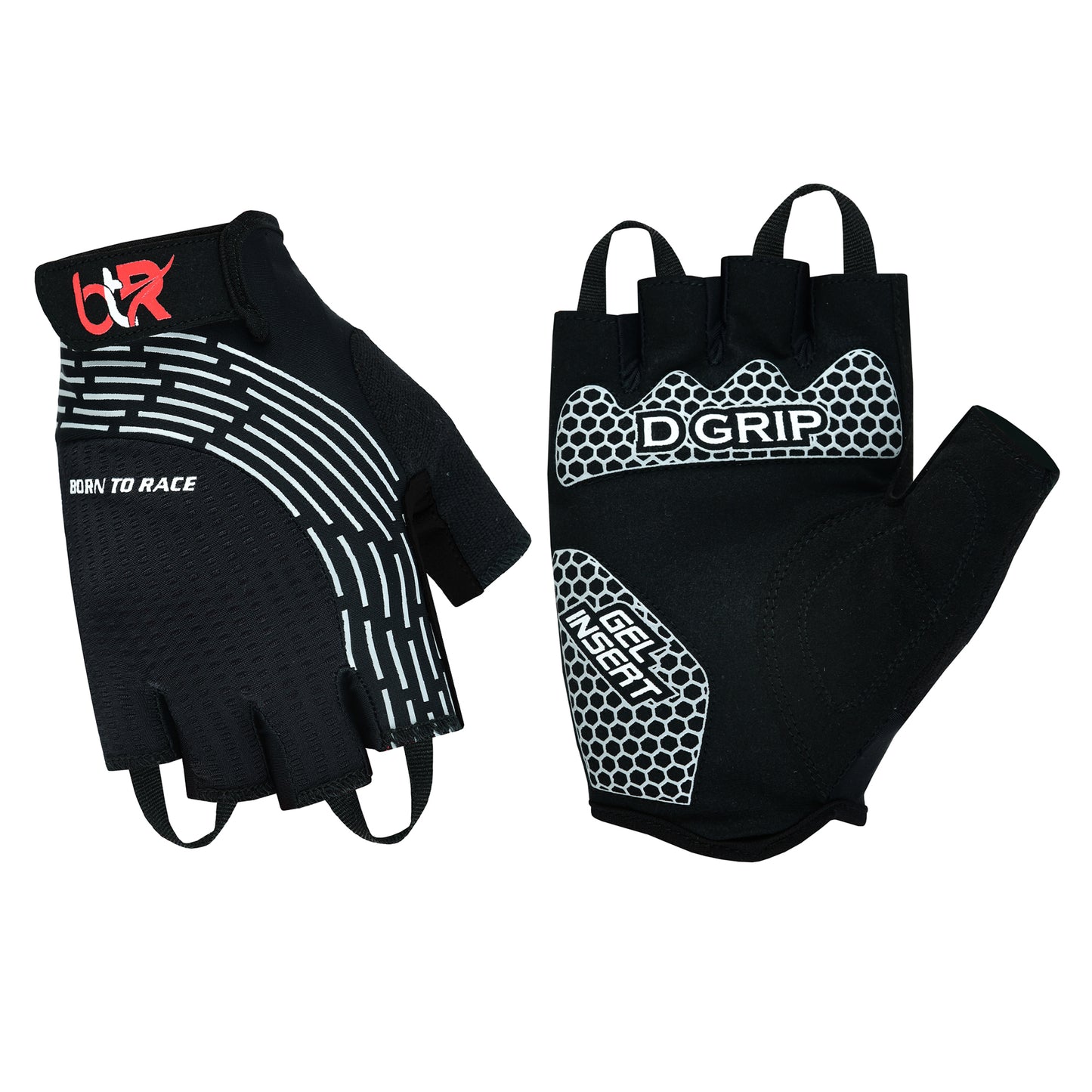 Cycling Gel Padded Fingerless Gloves – Lightweight Half Finger Bike Gloves