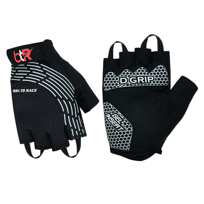 Cycling Gel Padded Fingerless Gloves – Lightweight Half Finger Bike Gloves