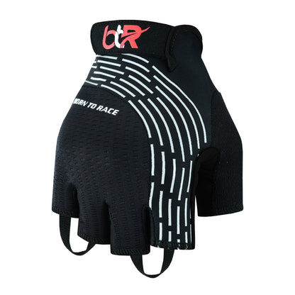 Cycling Gel Padded Fingerless Gloves – Lightweight Half Finger Bike Gloves