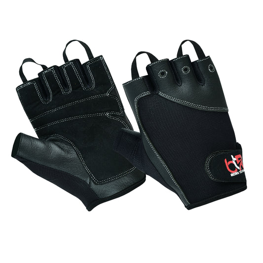 Weight Lifting Gloves Cowhide Leather Half Finger Light Weight Workout Gloves