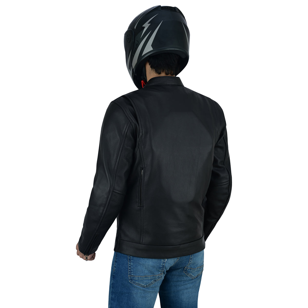 Road Phantom - Men’s Armored Leather Motorcycle Jacket