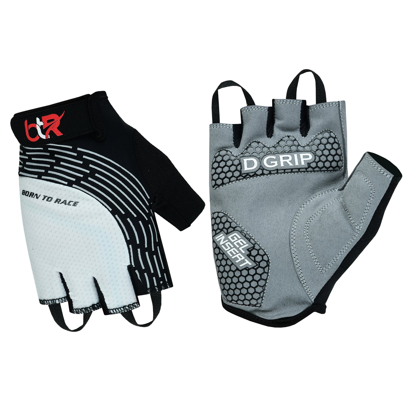 Cycling Gel Padded Fingerless Gloves – Lightweight Half Finger Bike Gloves