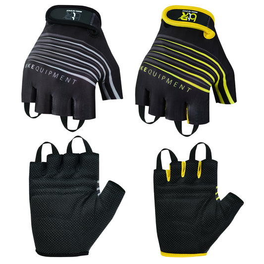 Lightweight Half-Finger Cycling Gloves – Padded Grip Bike & Workout Gloves