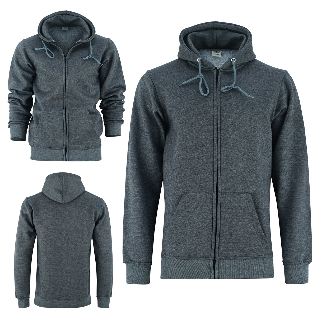 Men's Winter Zipper Fleece Hoodies