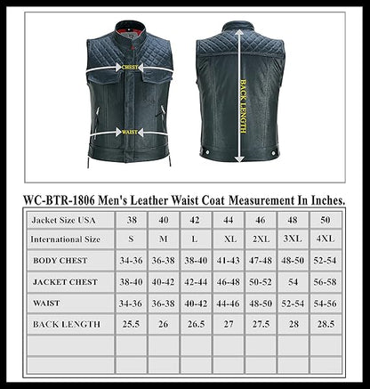 Motorcycle Club Leather Vest