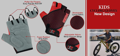 Kids Cycling Gloves for Boys & Girls