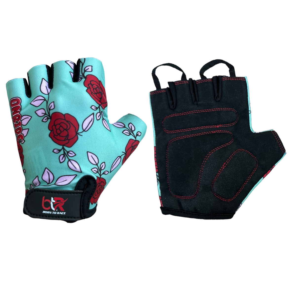 Kids Fingerless Cycling Gloves for Boys & Girls | Gel Padded Bike Gloves