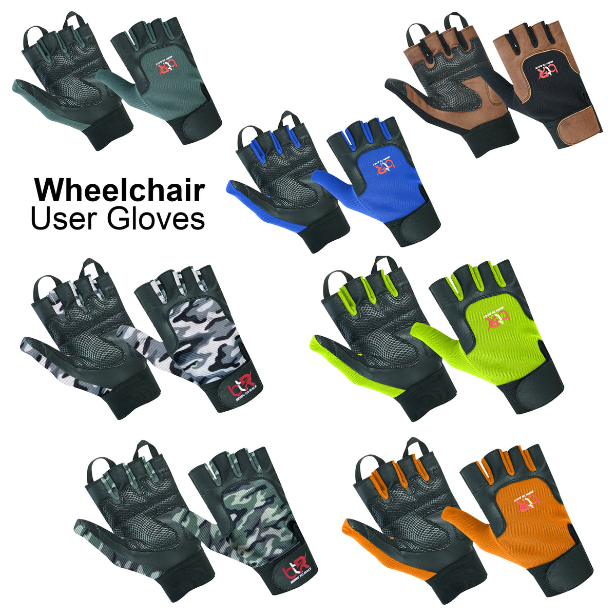 Wheelchair User Mobility Disability Gloves For Men & Women Unisex Design