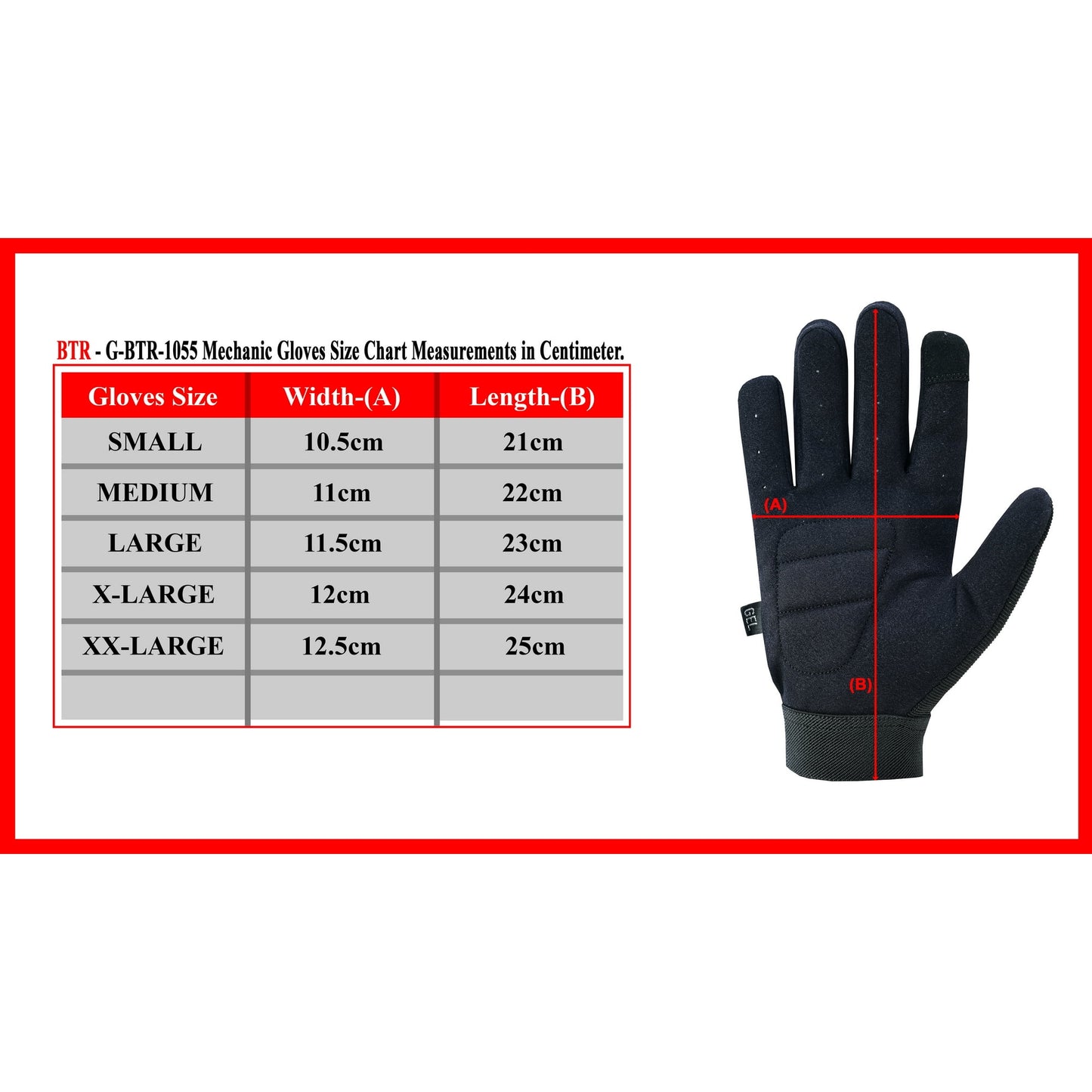 Men’s Full Finger Mechanic Gloves