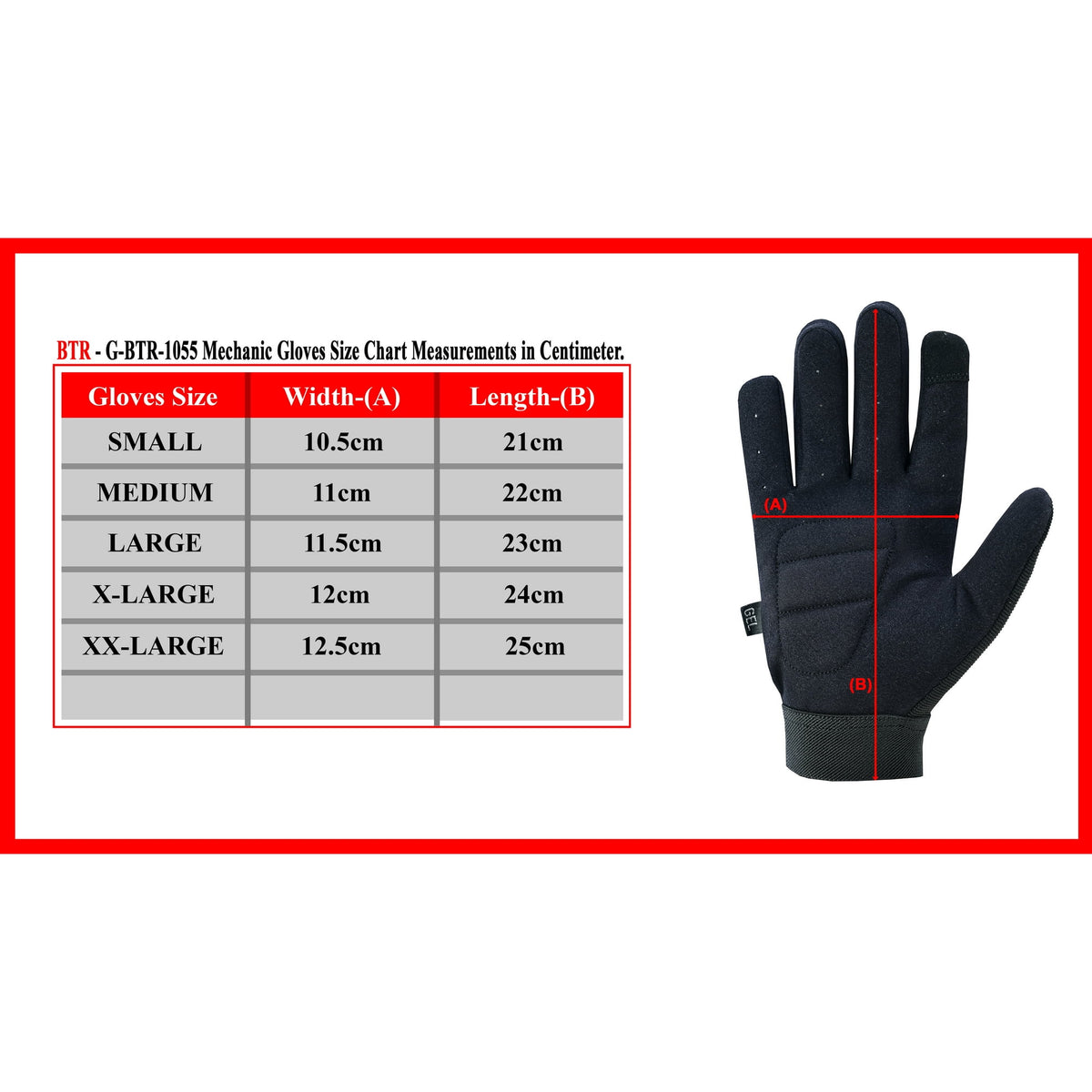 Men’s Full Finger Mechanic Gloves