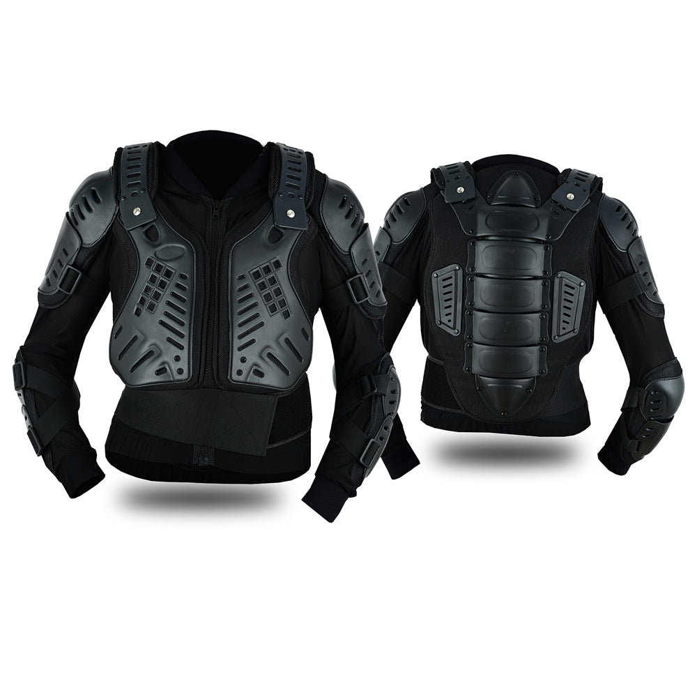 Men’s Motorcycle Body Armour Jacket Black