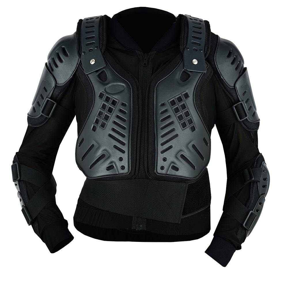Men’s Motorcycle Body Armour Jacket Black
