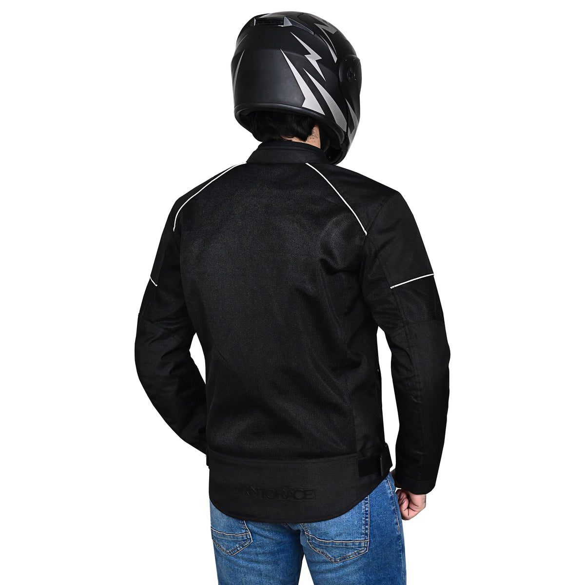 Men's Cordura Mesh Motorcycle Jacket with CE Armor Pockets