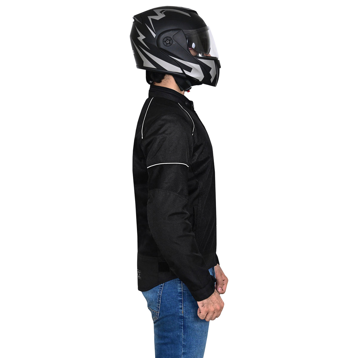 Men's Cordura Mesh Motorcycle Jacket with CE Armor Pockets