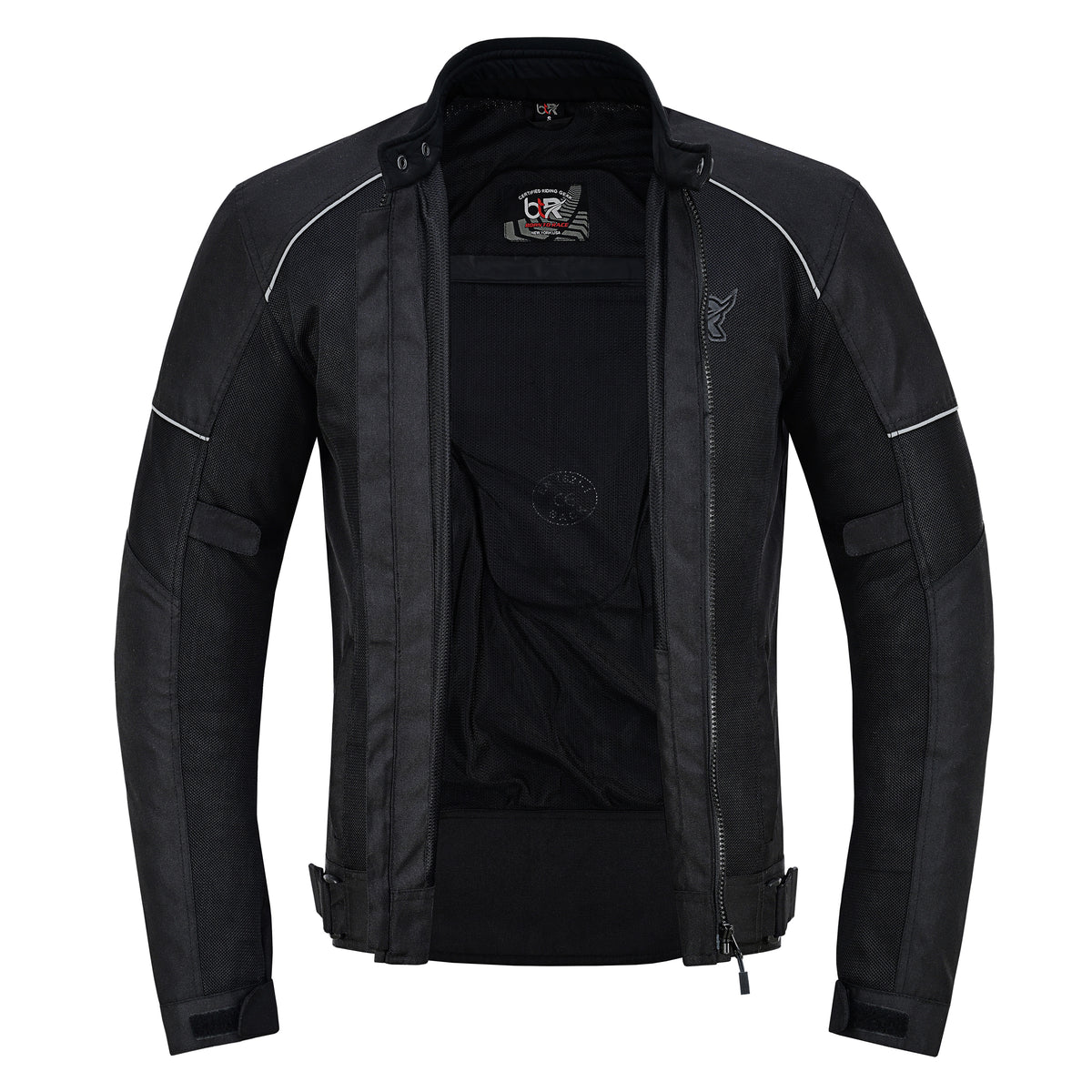 Men's Cordura Mesh Motorcycle Jacket with CE Armor Pockets