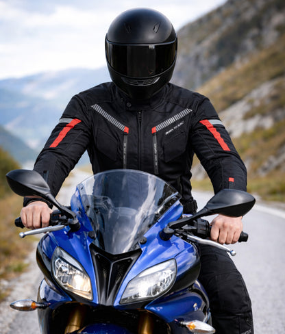 TourPro Waterproof Motorcycle Riding Suit for Men – 600D Cordura Jacket & Pants Set