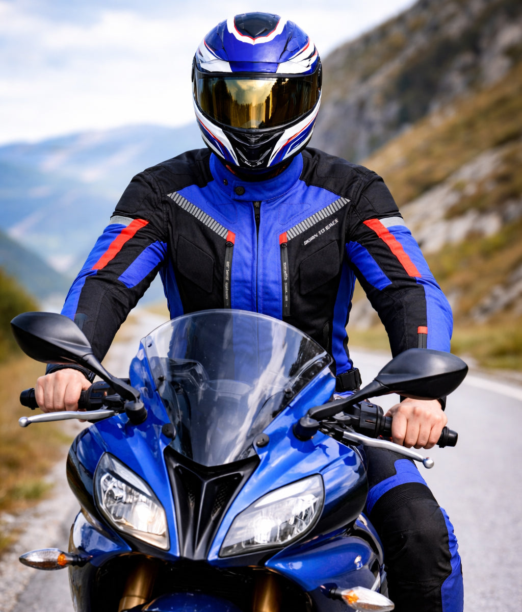 TourPro Waterproof Motorcycle Riding Suit for Men – 600D Cordura Jacket & Pants Set