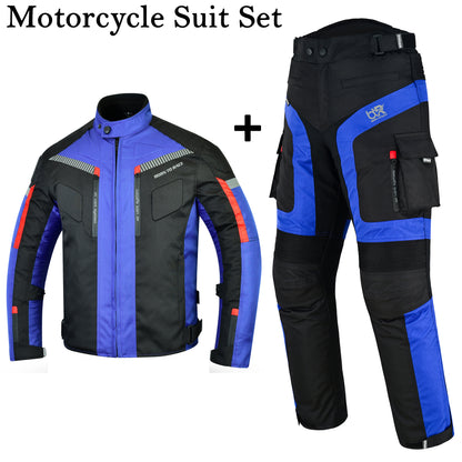 TourPro Waterproof Motorcycle Riding Suit for Men – 600D Cordura Jacket & Pants Set