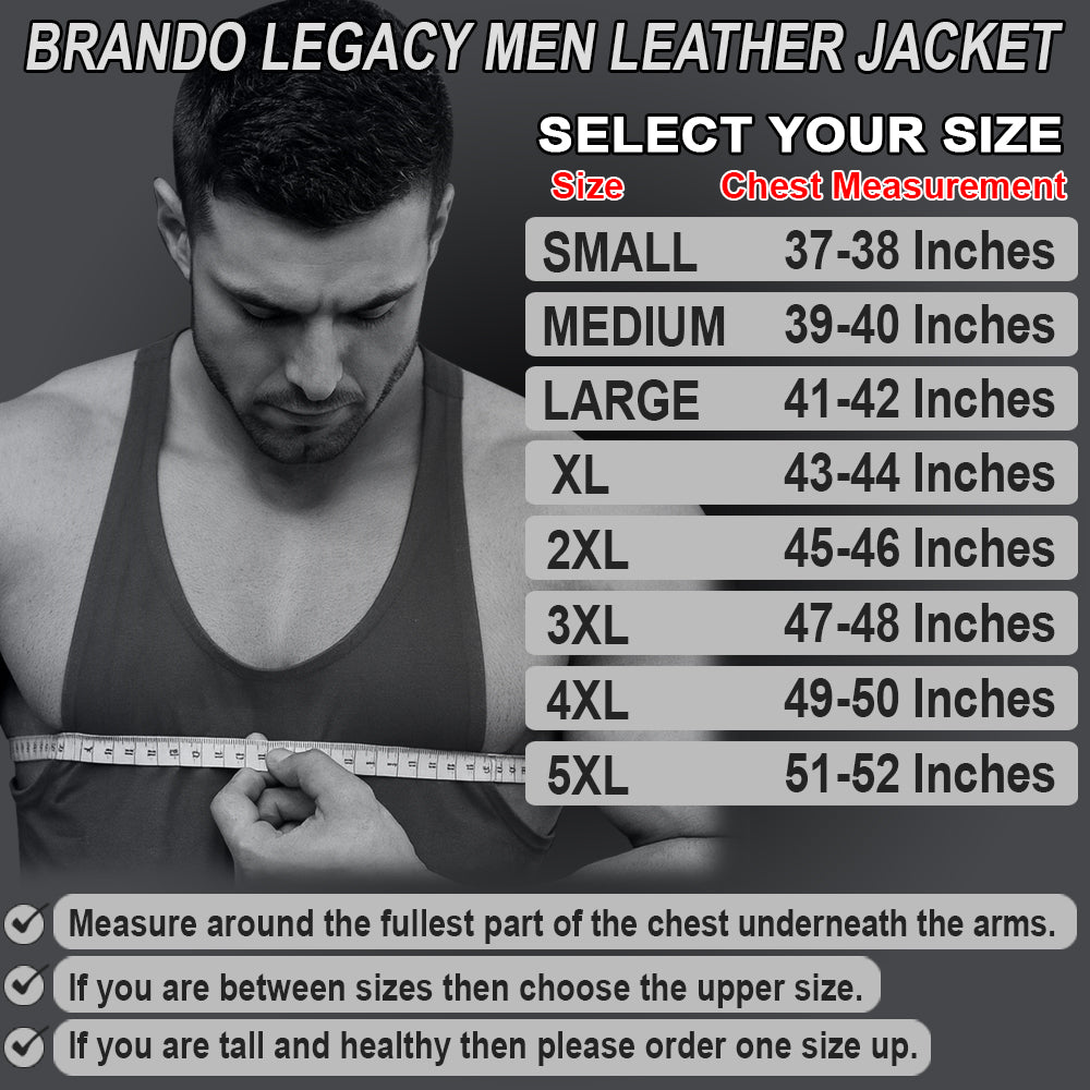 Brando Legacy – Men’s Leather Motorcycle Jacket