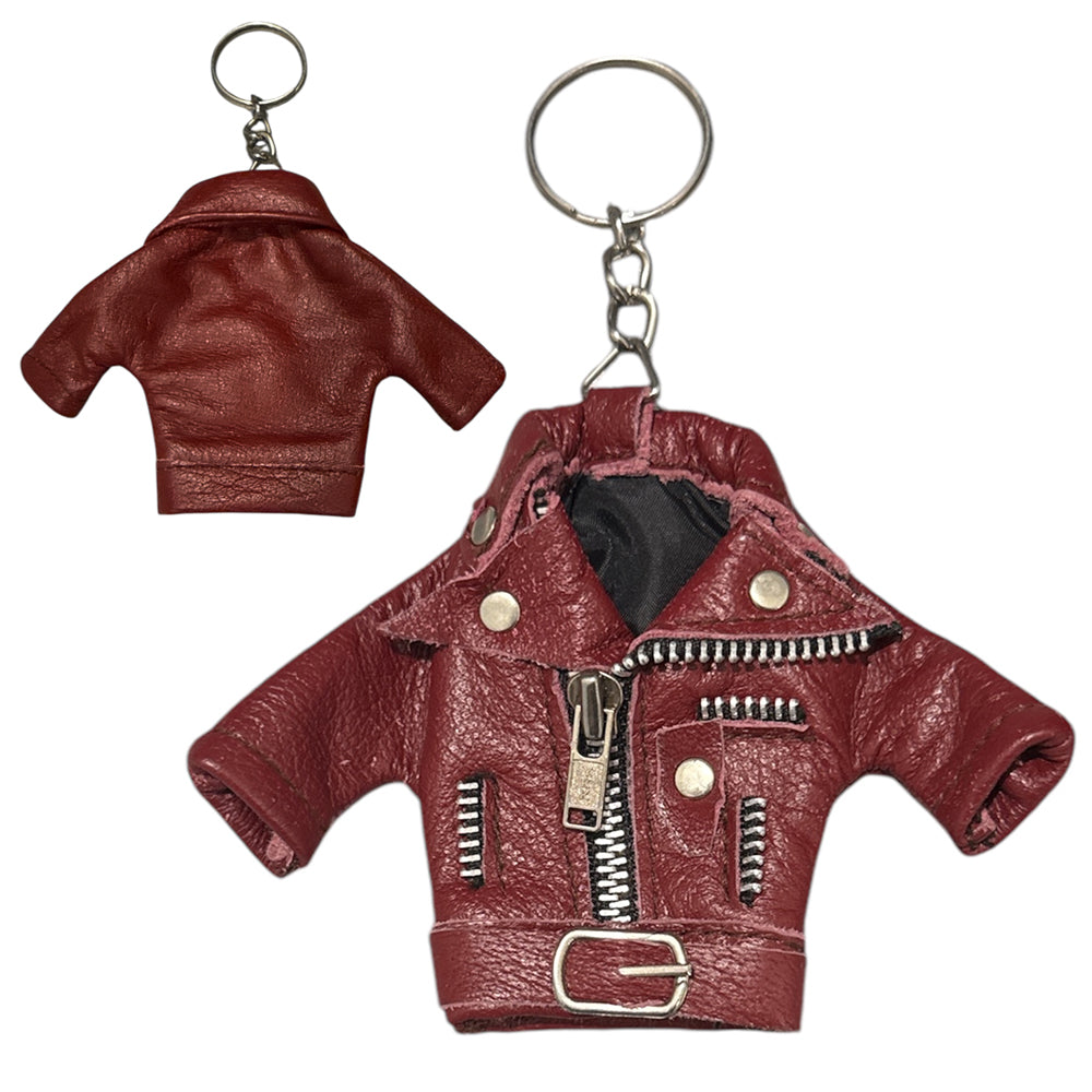 Tiny Leather Jacket Keychain – Premium Napa Leather Charm