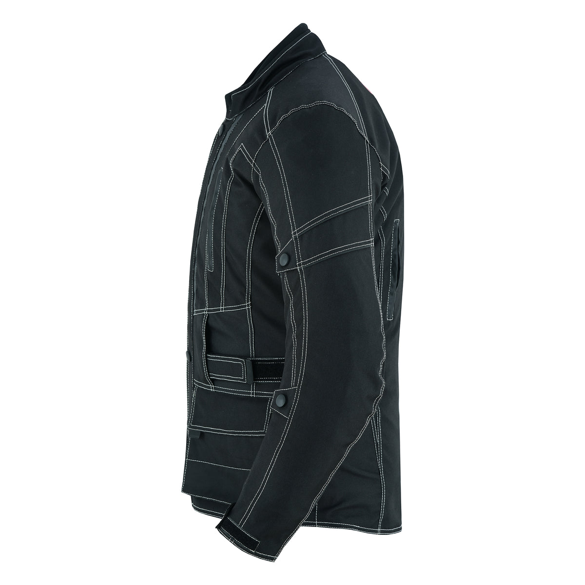 Men's Motorcycle Cordura Textile Waterproof 3/4 Armored Protectors Jacket
