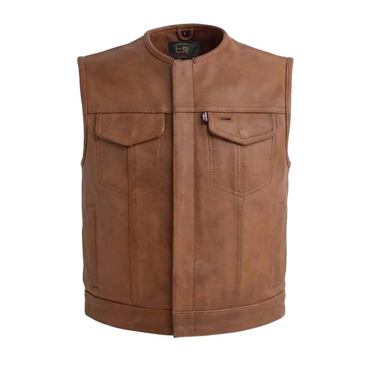 Ridgeback - Men's Club Style Leather Motorcycle Vest