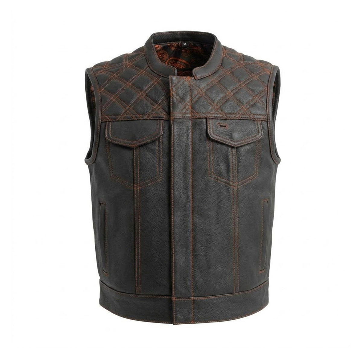 Highline - Men's Club Style Leather Motorcycle Vest