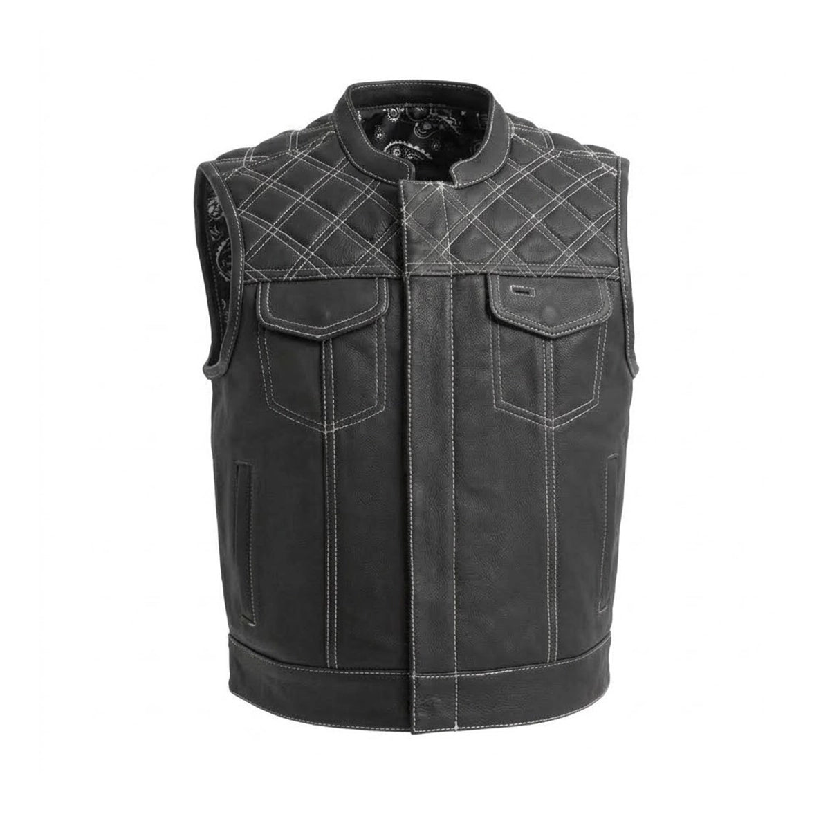 Highline - Men's Club Style Leather Motorcycle Vest