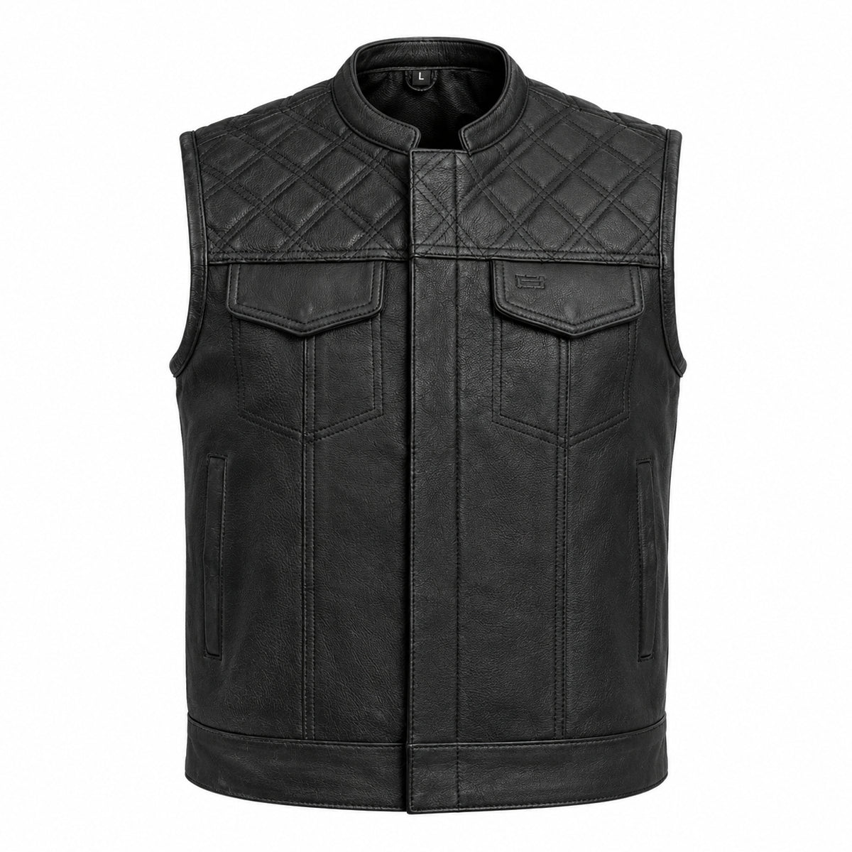 Bikerock - Men's Club Style Leather Motorcycle Vest