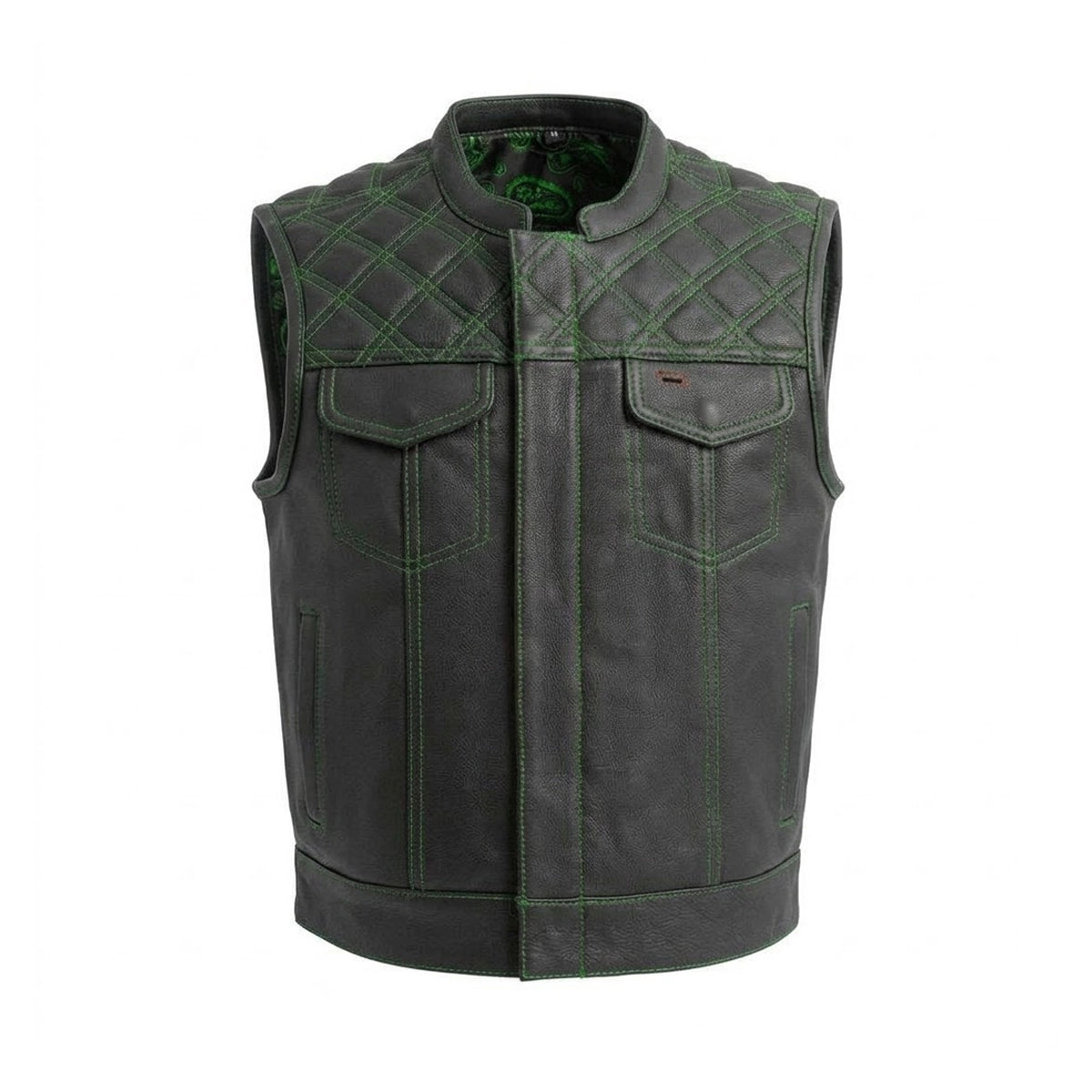 Highline - Men's Club Style Leather Motorcycle Vest