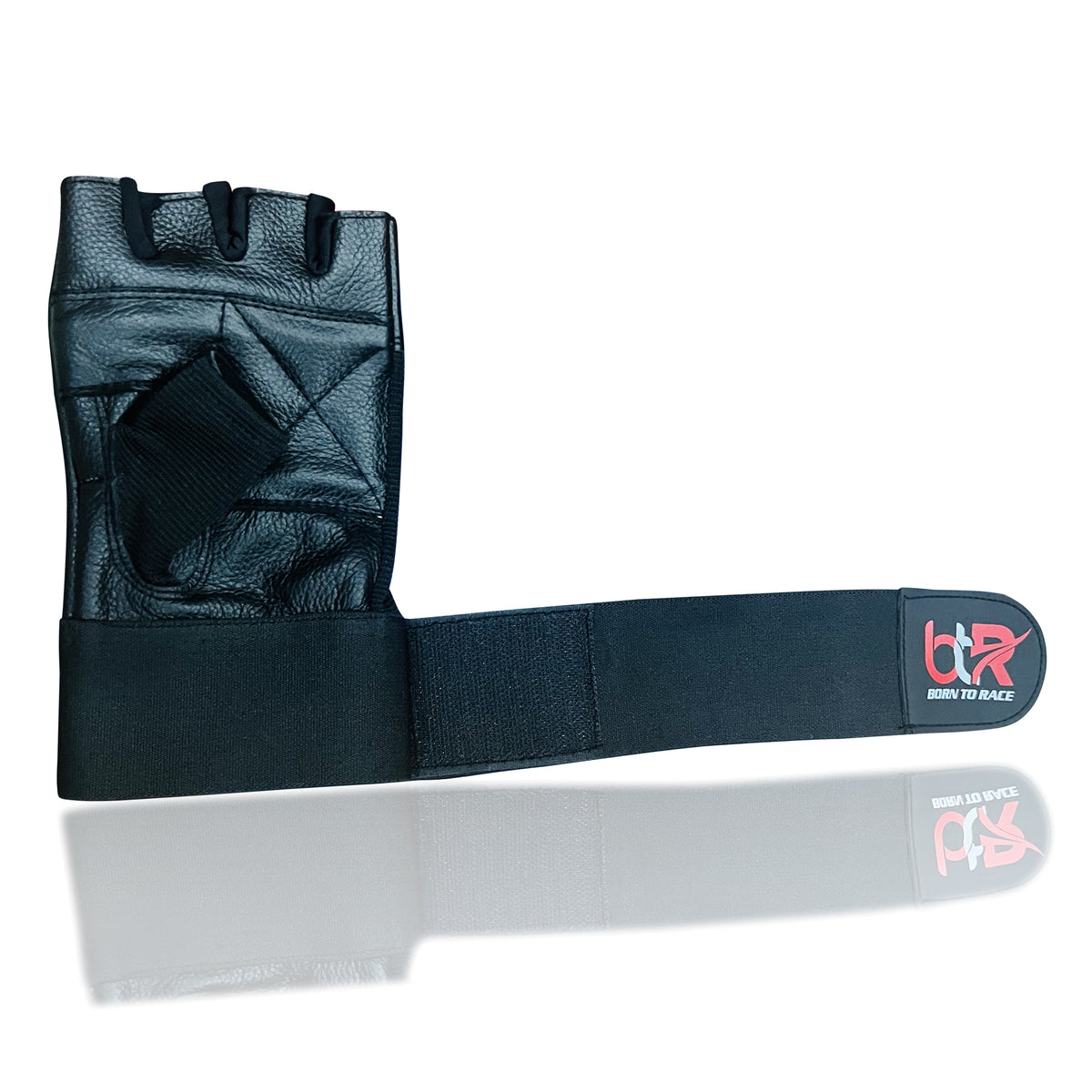 Weight Lifting Gloves Long Wrist Wrap Genuine Cowhide Leather Gloves
