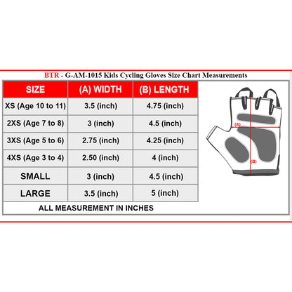 Kids Cycling Gloves for Boys & Girls