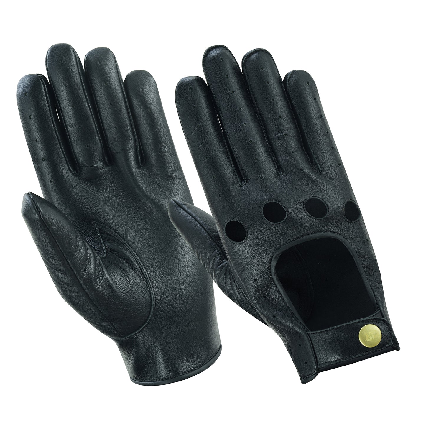 Women Leather Driving Full Finger Gloves