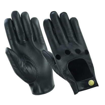 Women Leather Driving Full Finger Gloves