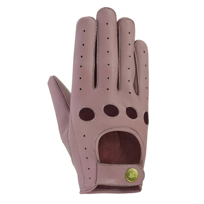 Women Leather Driving Full Finger Gloves